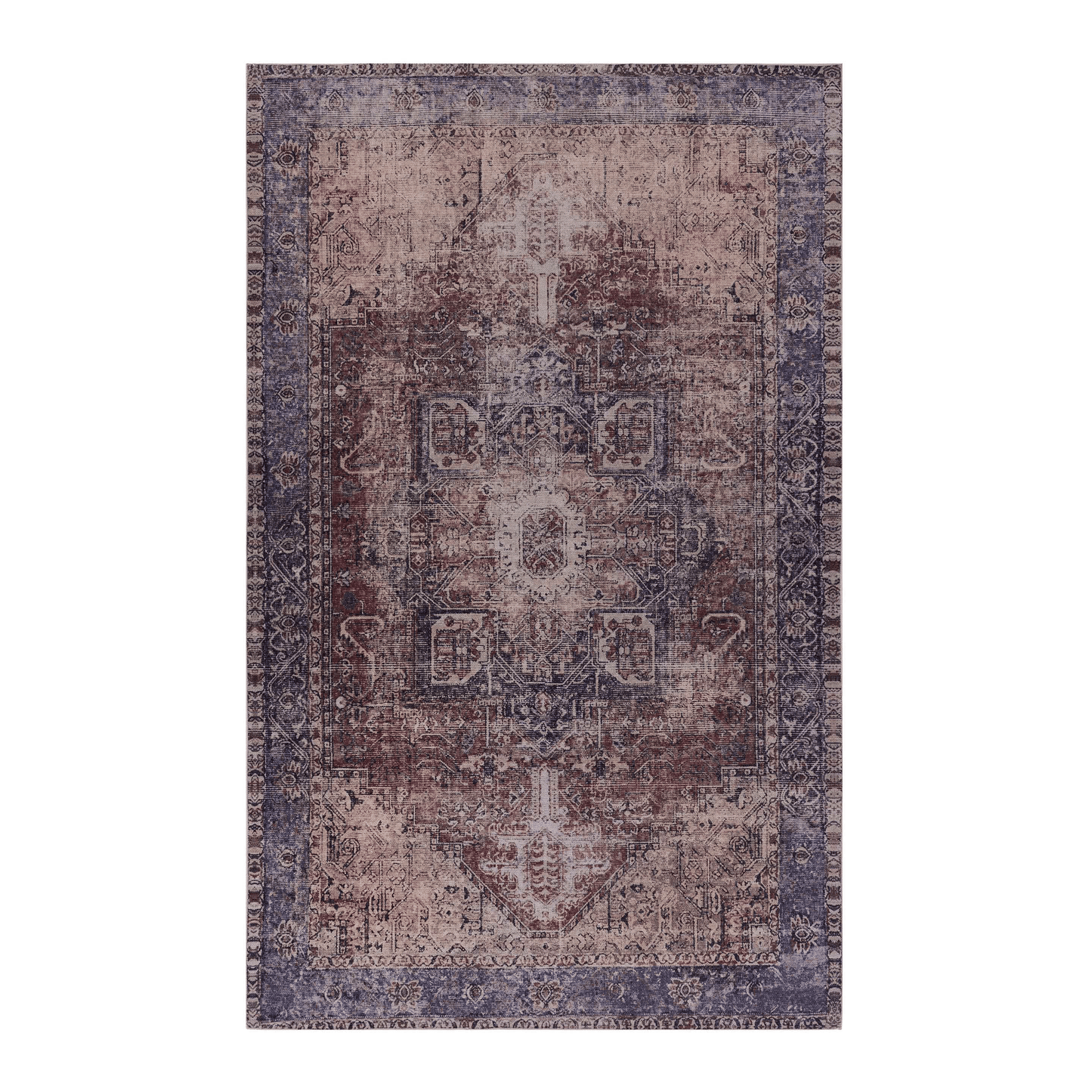Area Rugs 4x6, Washable Rug, Low - Pile, Non - Slip, Non - Shedding, Foldable, Kid & Pet Friendly - Area Rugs for living room, bedroom, kitchen, dining room rug - for Gifts, (Burgundy, 4' x 6')as PicAbstract Rugs