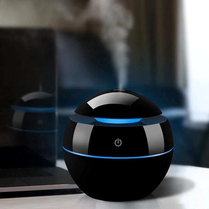 Portable USB Essential Oil Diffuser for Home & Office UseBlackhumidifier