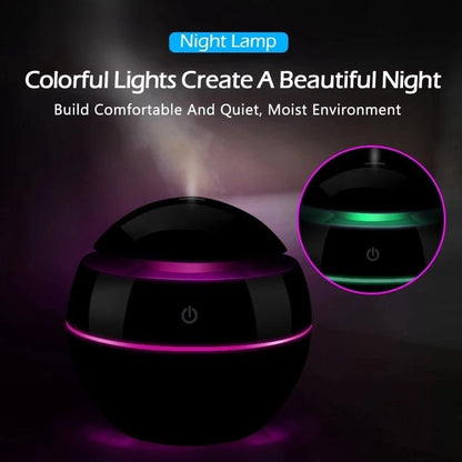 Portable USB Essential Oil Diffuser for Home & Office UseBlackhumidifier