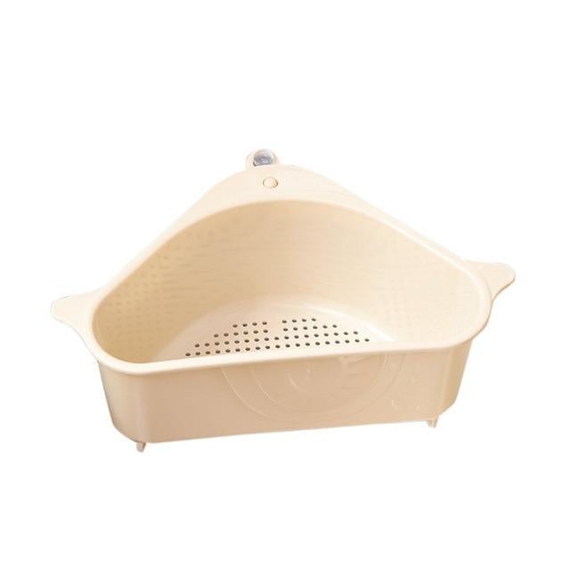 Kitchen Sink Drain Basket OrganizerBeige