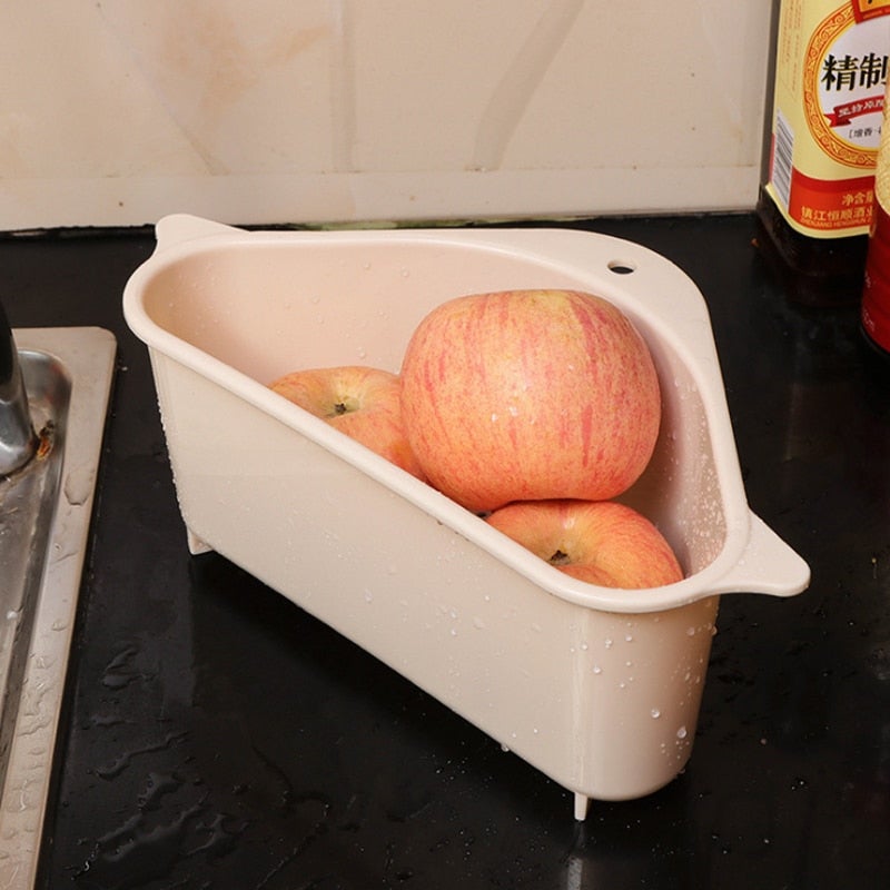 Kitchen Sink Drain Basket OrganizerBlue