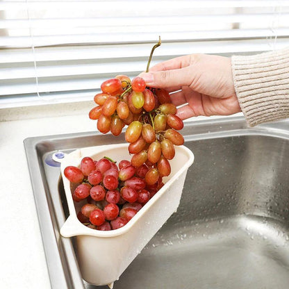 Kitchen Sink Drain Basket OrganizerBlue