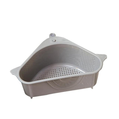 Kitchen Sink Drain Basket OrganizerGray