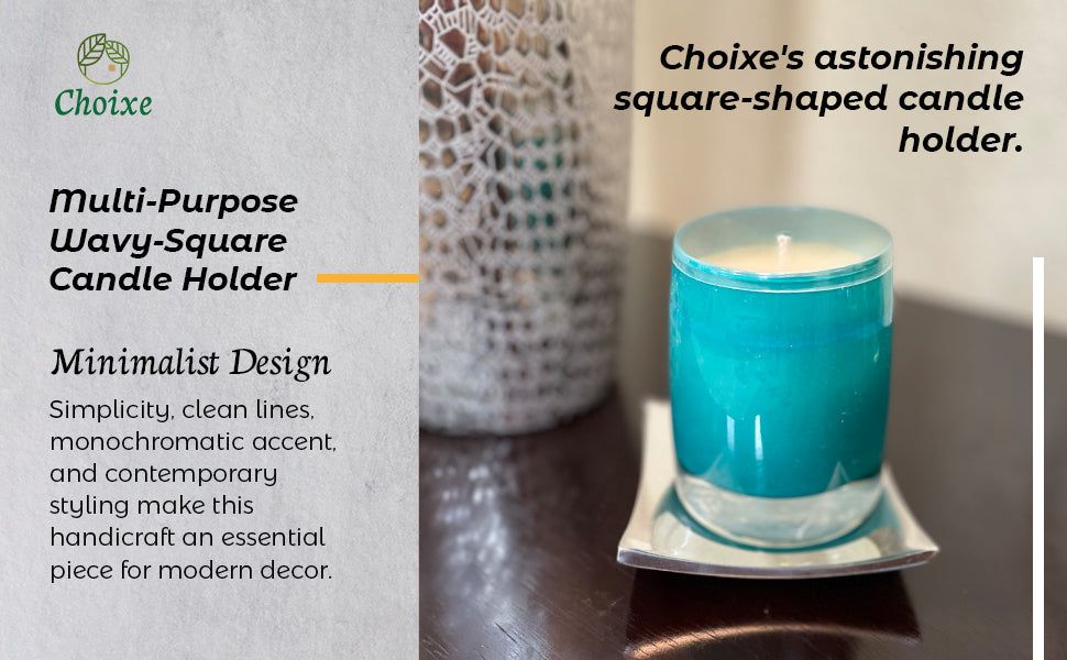 Multi - Purpose Wavy - Square Candle HolderCandle HoldersCandle Holders