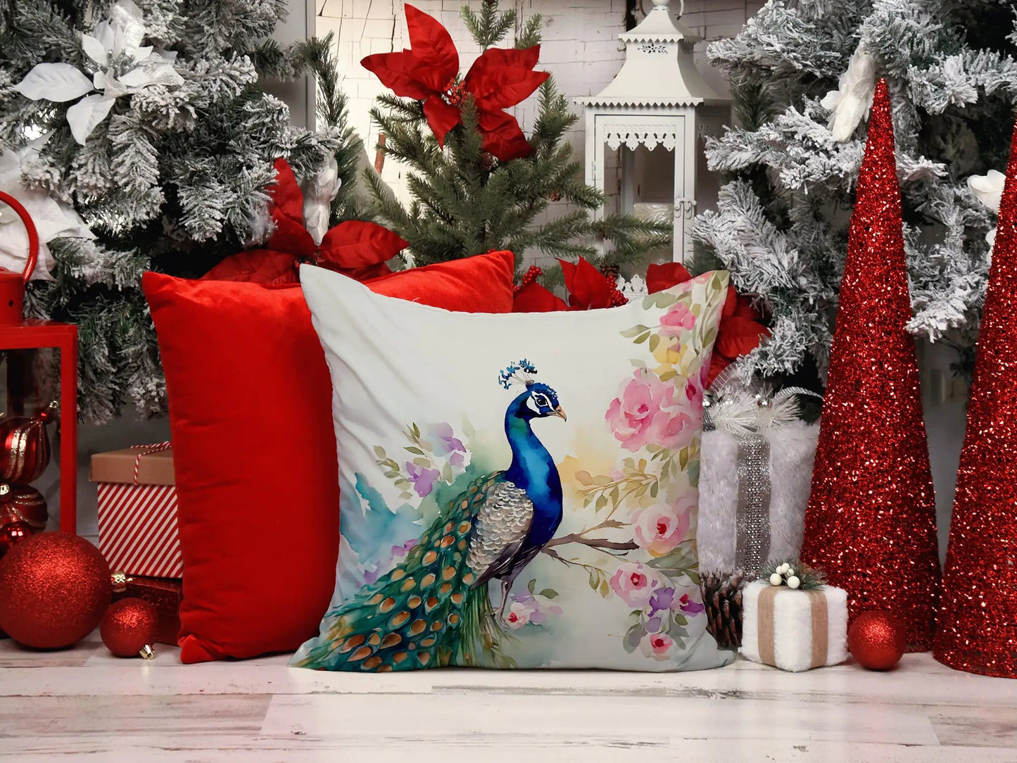 Peacock Throw Pillowdecor pillows
