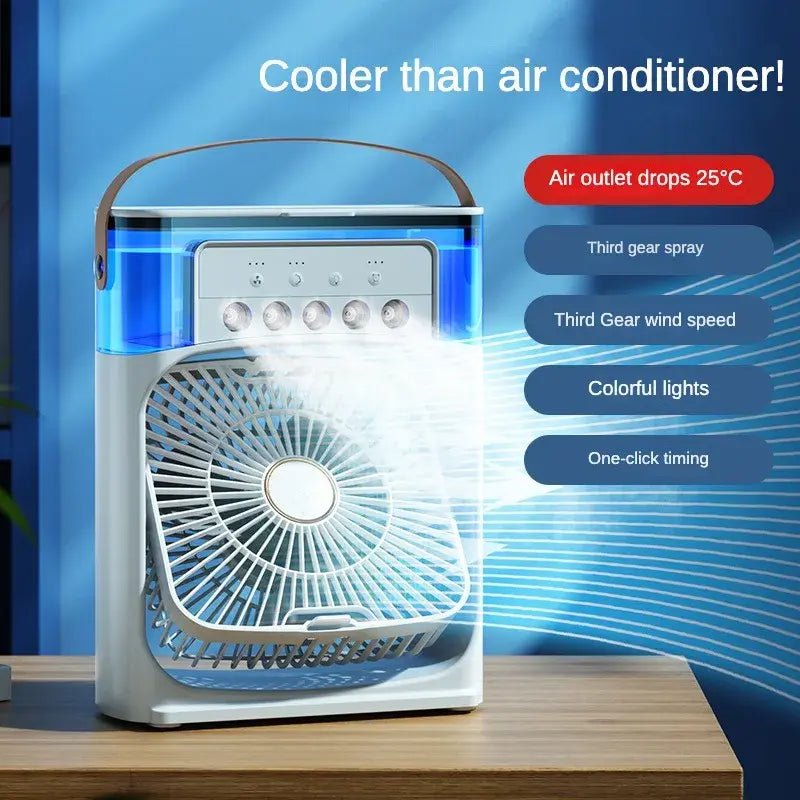Portable Humidifier Fan Air ConditionerWhite