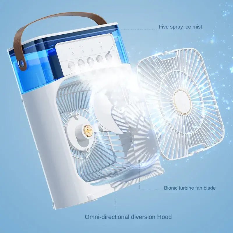 Portable Humidifier Fan Air ConditionerWhite