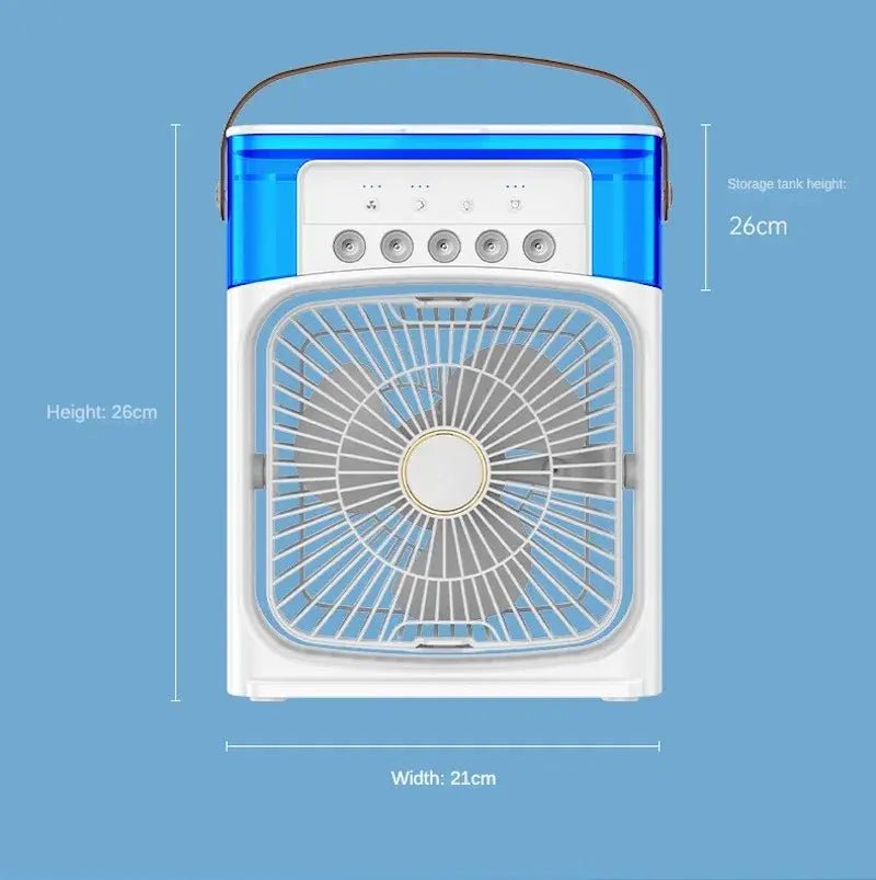 Portable Humidifier Fan Air ConditionerWhite