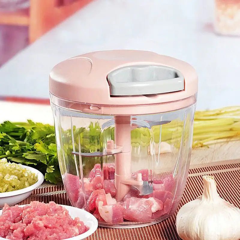 Stainless Manual Chopper500 ML Pinkchopper
