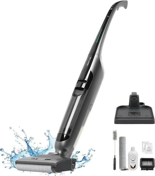 Wet Dry Vacuum Cleaner for Home, Cordless Vacuum and Mop Combo with Self - Cleaning & Aromatherapy, 50Mins Long Runtime, Stick Vacuum Cleaner for Pet Hair Hardwood Floor Carpetas PicCordless Vacuum and Mop